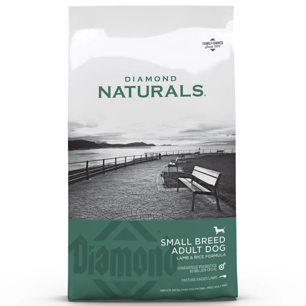 30% OFF: Diamond Naturals Lamb & Rice Small Breed Adult Dry Dog Food 2kg