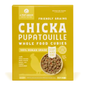 A Pup Above Friendly Grains Chicka Pupatouille Cubies Dog Food 2 lbs