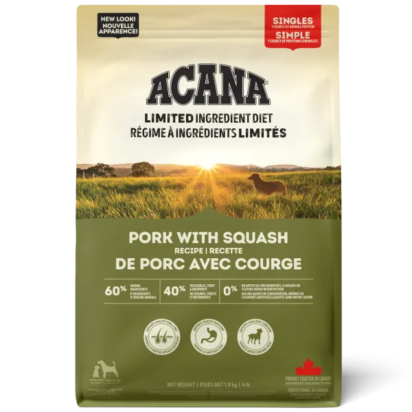 ACANA Singles Pork with Squash Recipe Dry Dog Food