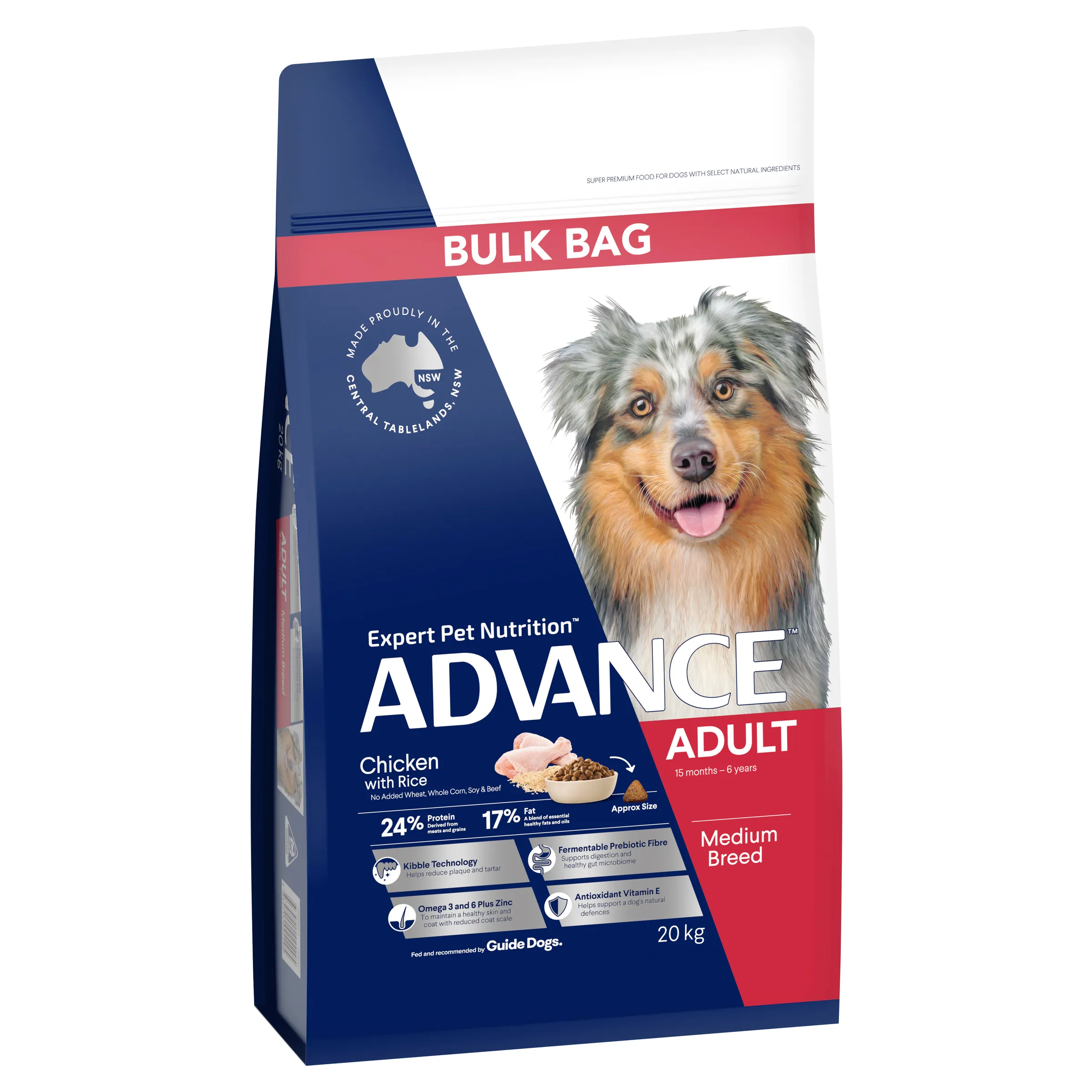 Advance Chicken and Rice Medium Breed Adult Dog Dry Food