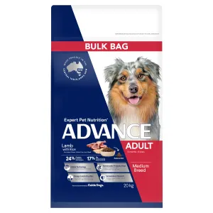 Advance Lamb and Rice Adult Dog Medium Breed Dry Dog Food 20kg