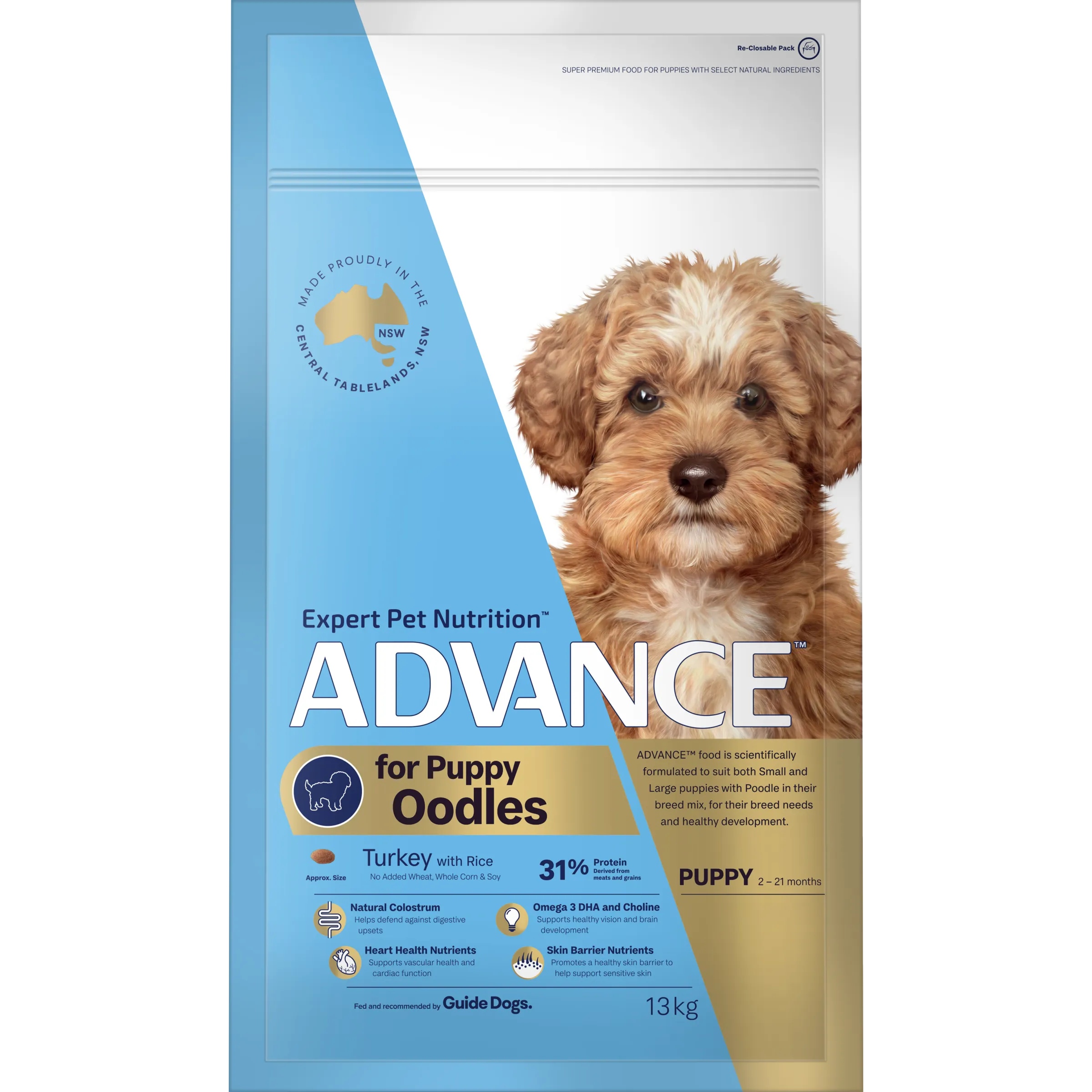 Advance Puppy Turkey And Rice Oodles Dry Dog Food