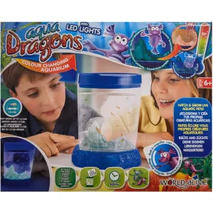 Aqua Dragons Deluxe Color-Changing LED Aquarium with Illuminated Accessories