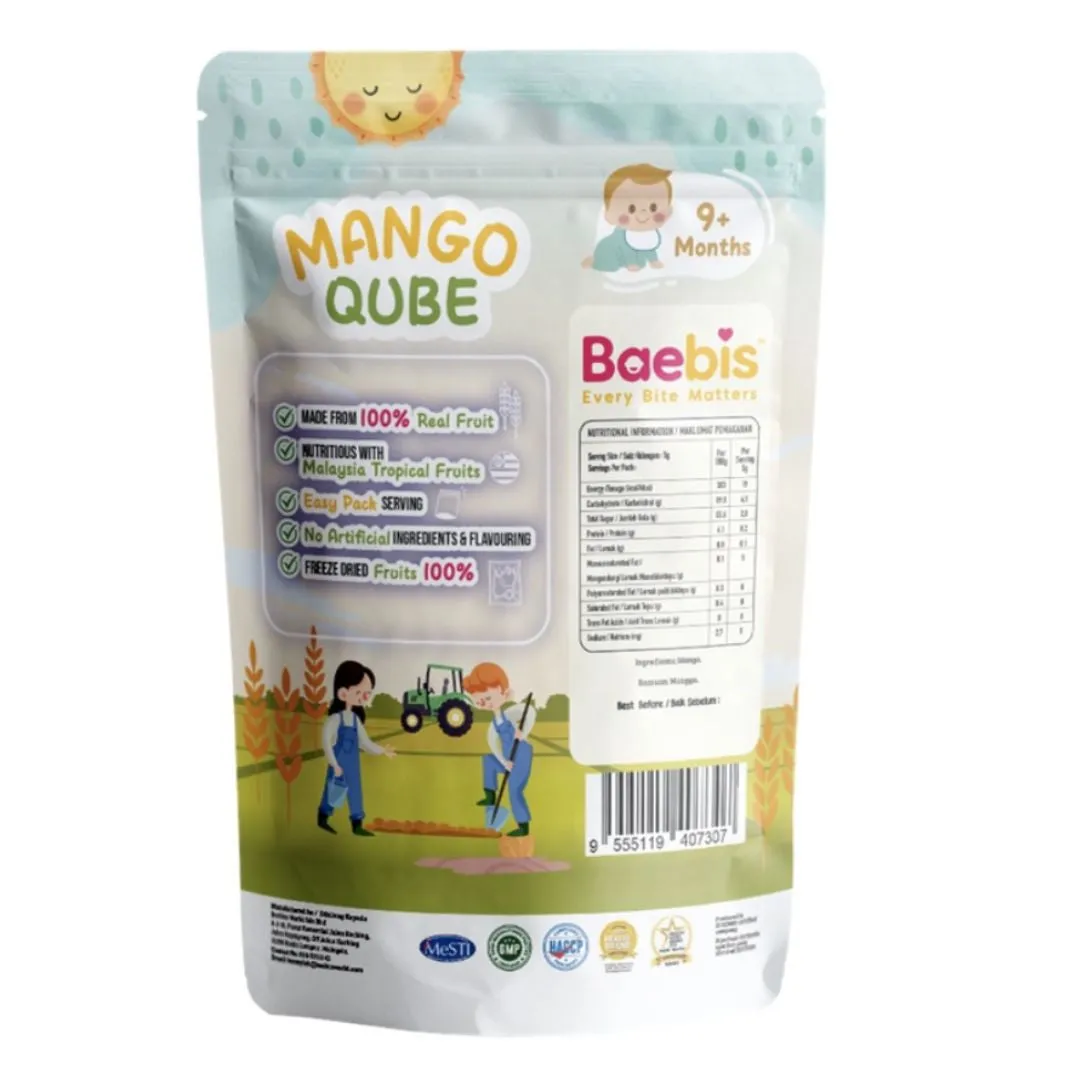 Baebis 100% Natural Fruit Qube (9m )