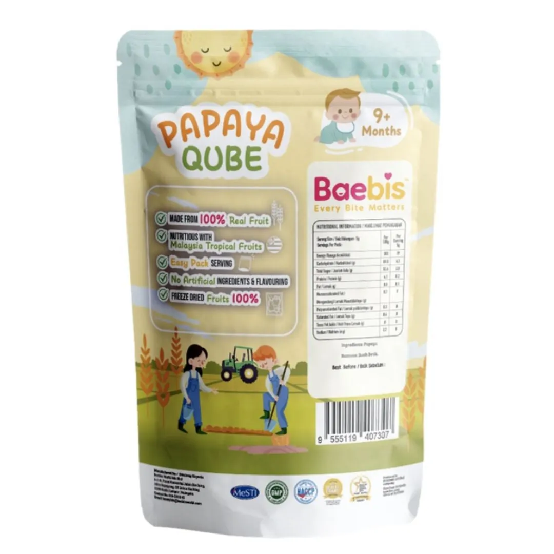 Baebis 100% Natural Fruit Qube (9m )