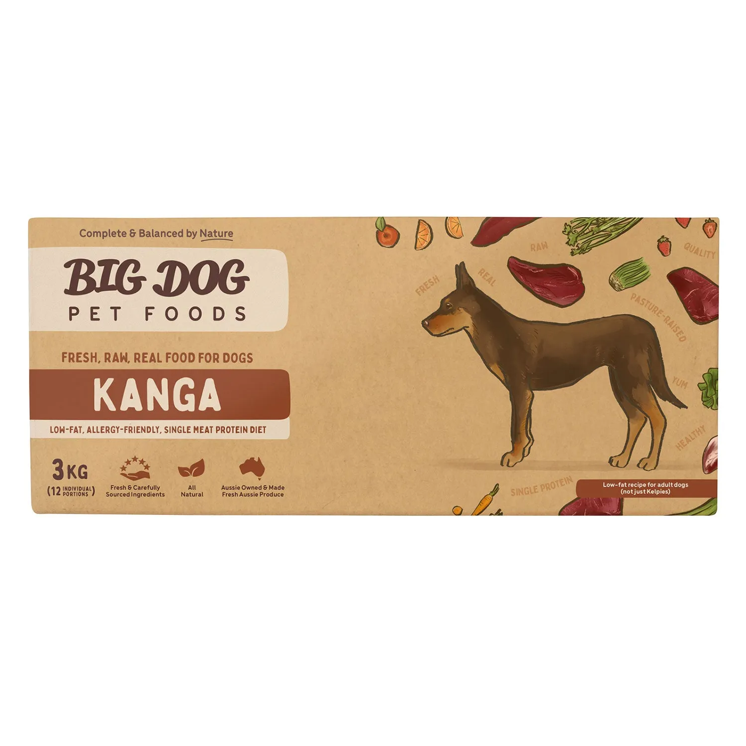 Big Dog Kangaroo Raw Dog Food 3kg