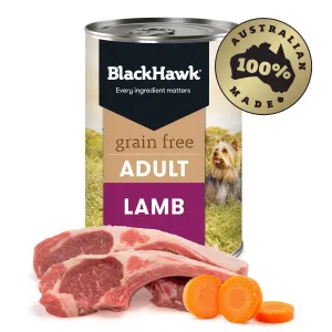 Black Hawk Grain Free Lamb Wet Dog Food 400g