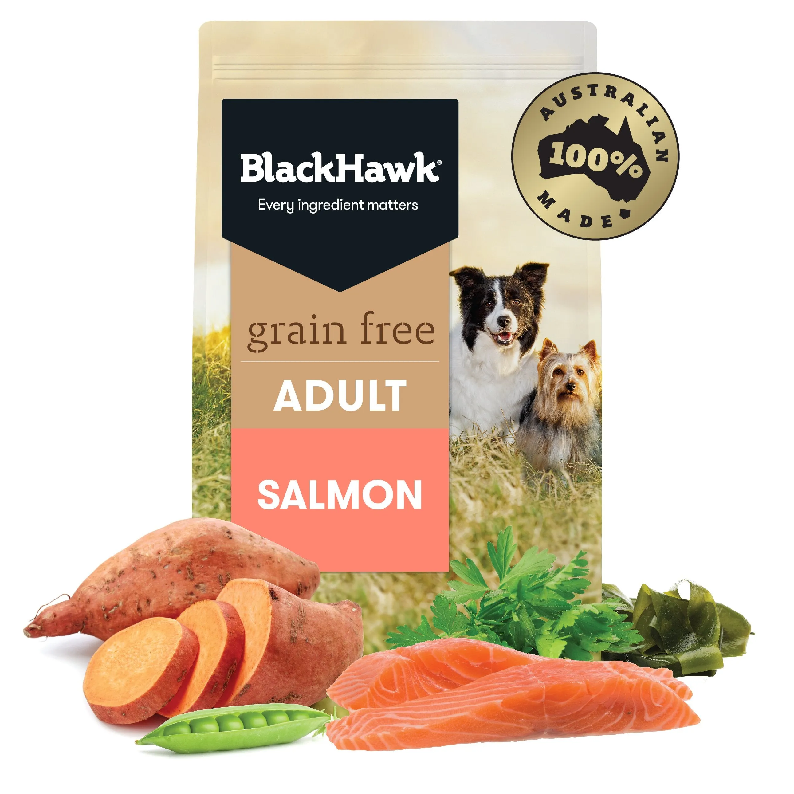 Black Hawk Grain Free Salmon Dry Dog Food 15kg