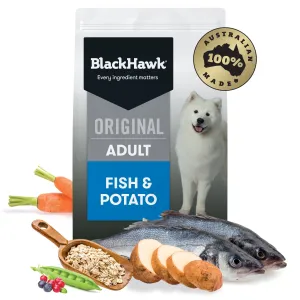 Black Hawk Original Fish and Potato Dry Dog Food 20kg