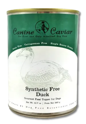 Canine Caviar Synthetic Free Gourmet Duck Canned Food