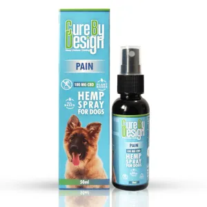 Cure By Design 100mg CBD Pain Hemp Spray for Dogs