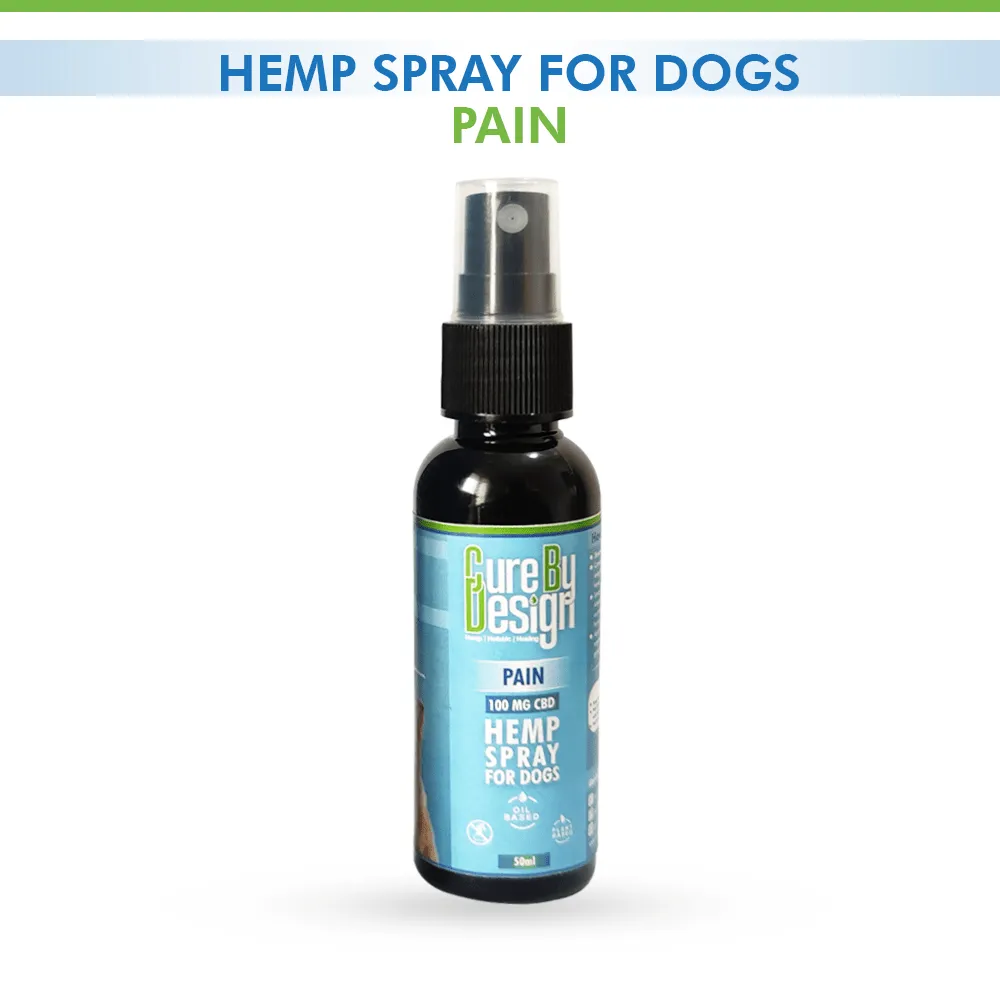 Cure By Design 100mg CBD Pain Hemp Spray for Dogs