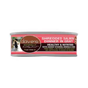 Dave's Grain Free Shredded Salmon Cat Canned