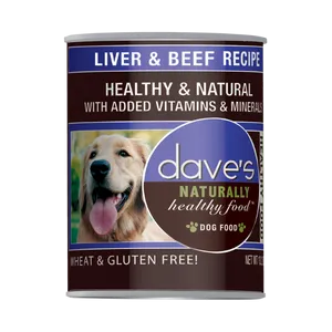 Dave's Pet Food Naturally Healthy Liver & Beef Recipe Canned Dog Food, 13-oz