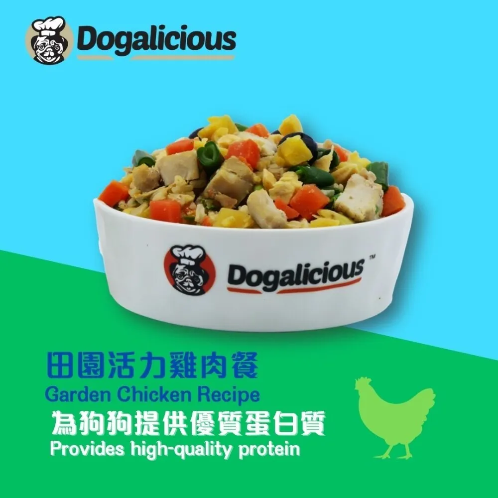 Dogalicious - Frozen Fresh Made Garden Chicken Recipe Dog Food