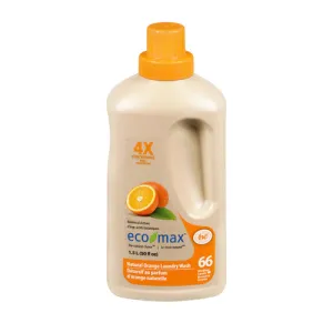 Eco Max Laundry Wash, 4X Concentrated, Orange HE 1.5L