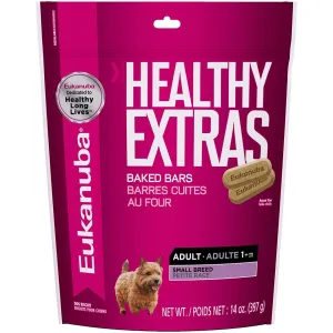 Eukanuba Healthy Extras Baked Bars SMALL BREED ADULT Dog Treats 397g