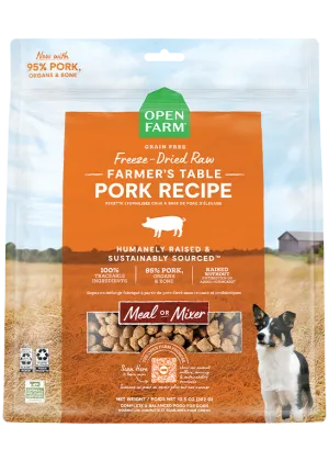 Farmer’s Table Pork Freeze Dried Raw Dog Food