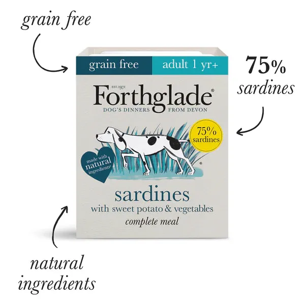 Forthglade Complete Adult Sardines Grain Free 18 x 395g