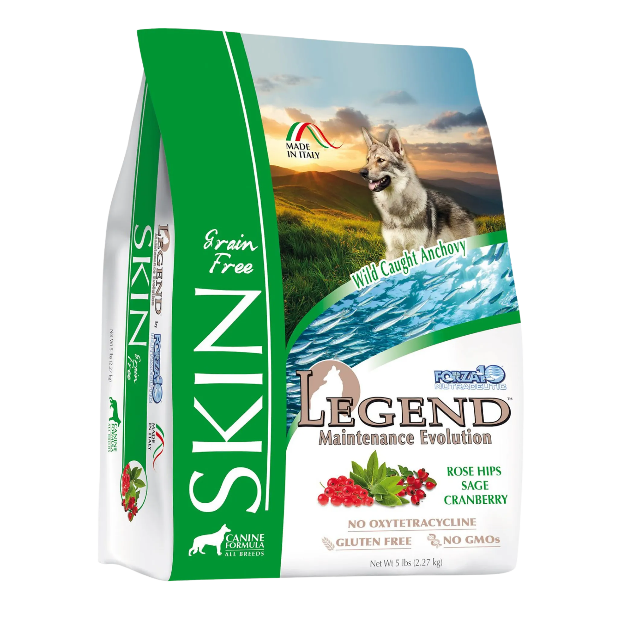 Forza10 Nutraceutic Legend Skin Grain-Free Wild Caught Anchovy Dry Dog Food