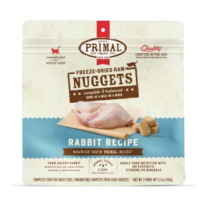 Freeze-Dried Raw Nuggets Cat Food <br> Rabbit Recipe