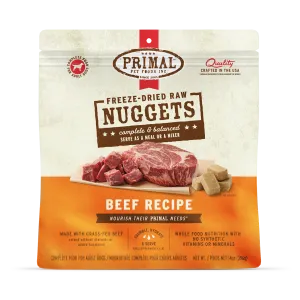 Freeze-Dried Raw Nuggets Dog Food <br> Beef Recipe