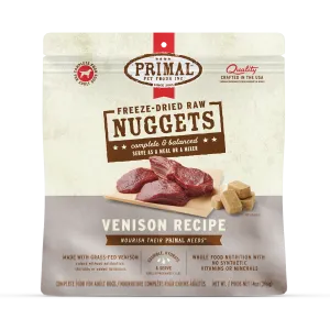 Freeze-Dried Raw Nuggets Dog Food <br> Venison Recipe