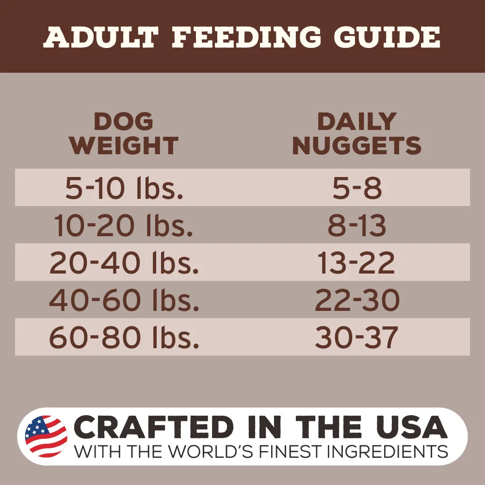 Freeze-Dried Raw Nuggets Dog Food <br> Venison Recipe