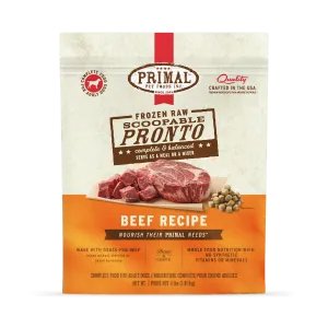 Frozen Raw Scoopable Pronto Dog Food <br> Beef Recipe