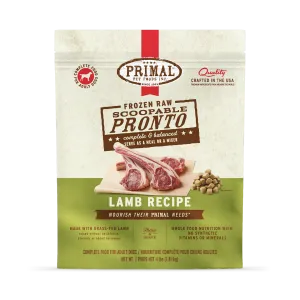 Frozen Raw Scoopable Pronto Dog Food <br> Lamb Recipe