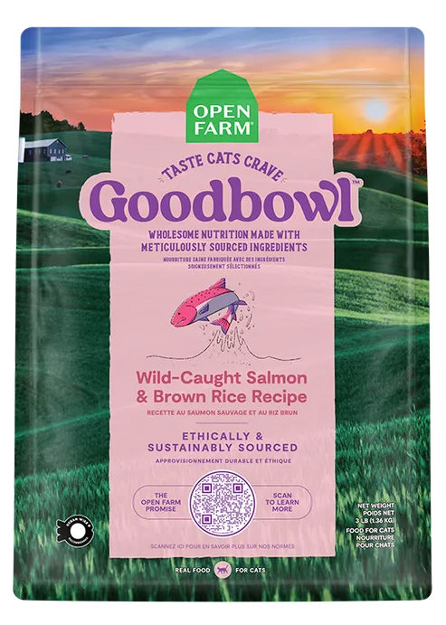 Goodbowl Wild-Caught Salmon & Brown Rice Recipe for Cats