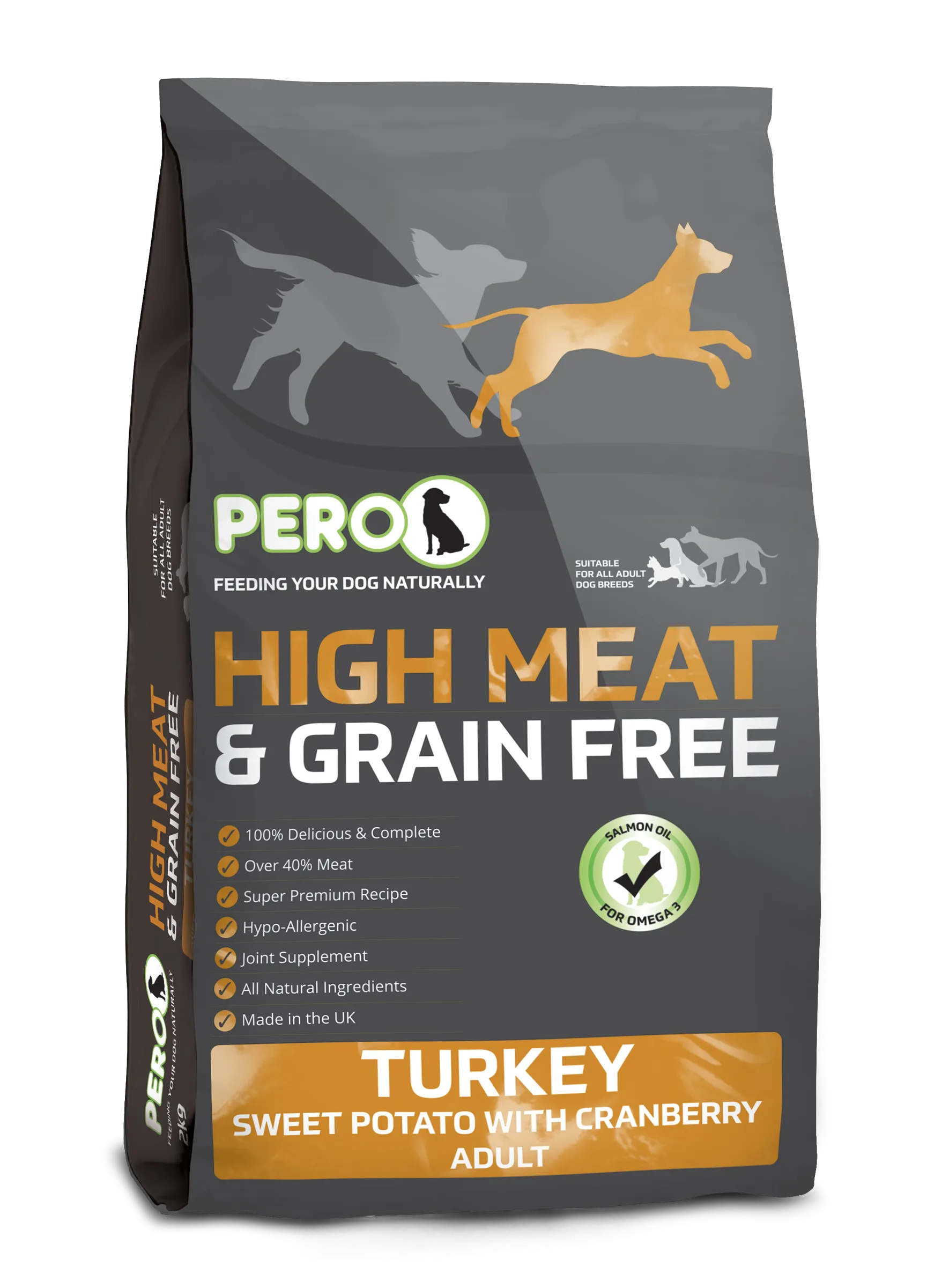 High Meat & Grain Free - Turkey & Sweet Potato with Cranberry