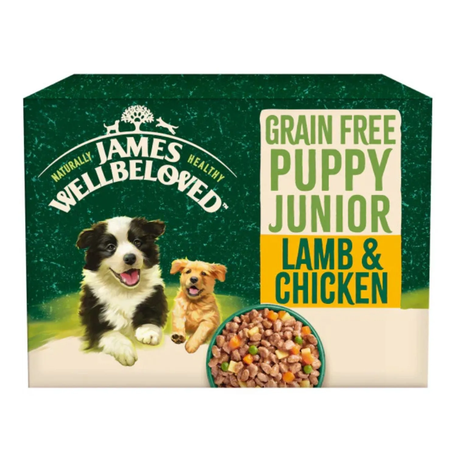 James Wellbeloved 90g GF Puppy Lamb and Chicken in Gravy Pouch (12 PK)