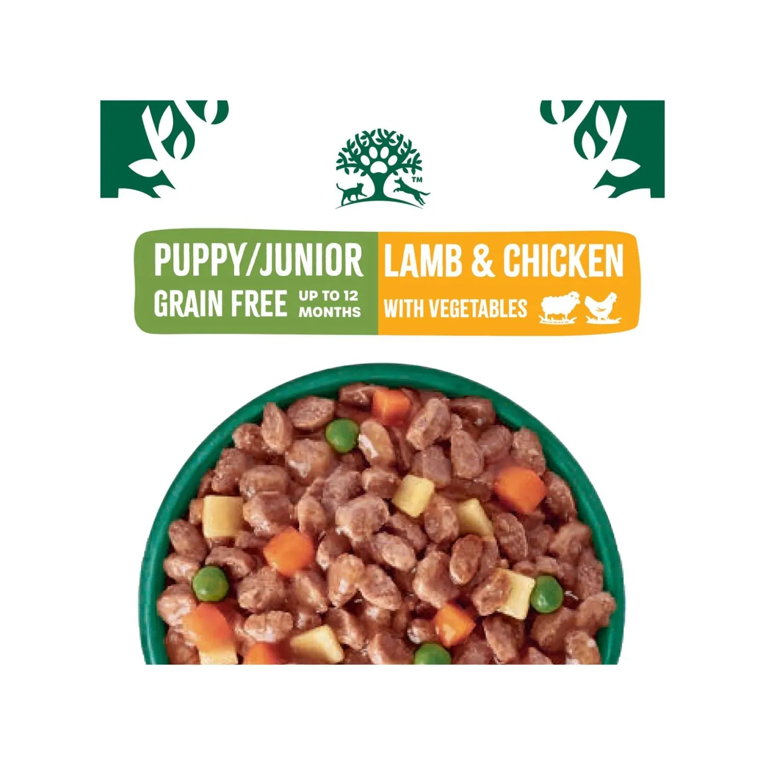 James Wellbeloved 90g GF Puppy Lamb and Chicken in Gravy Pouch (12 PK)