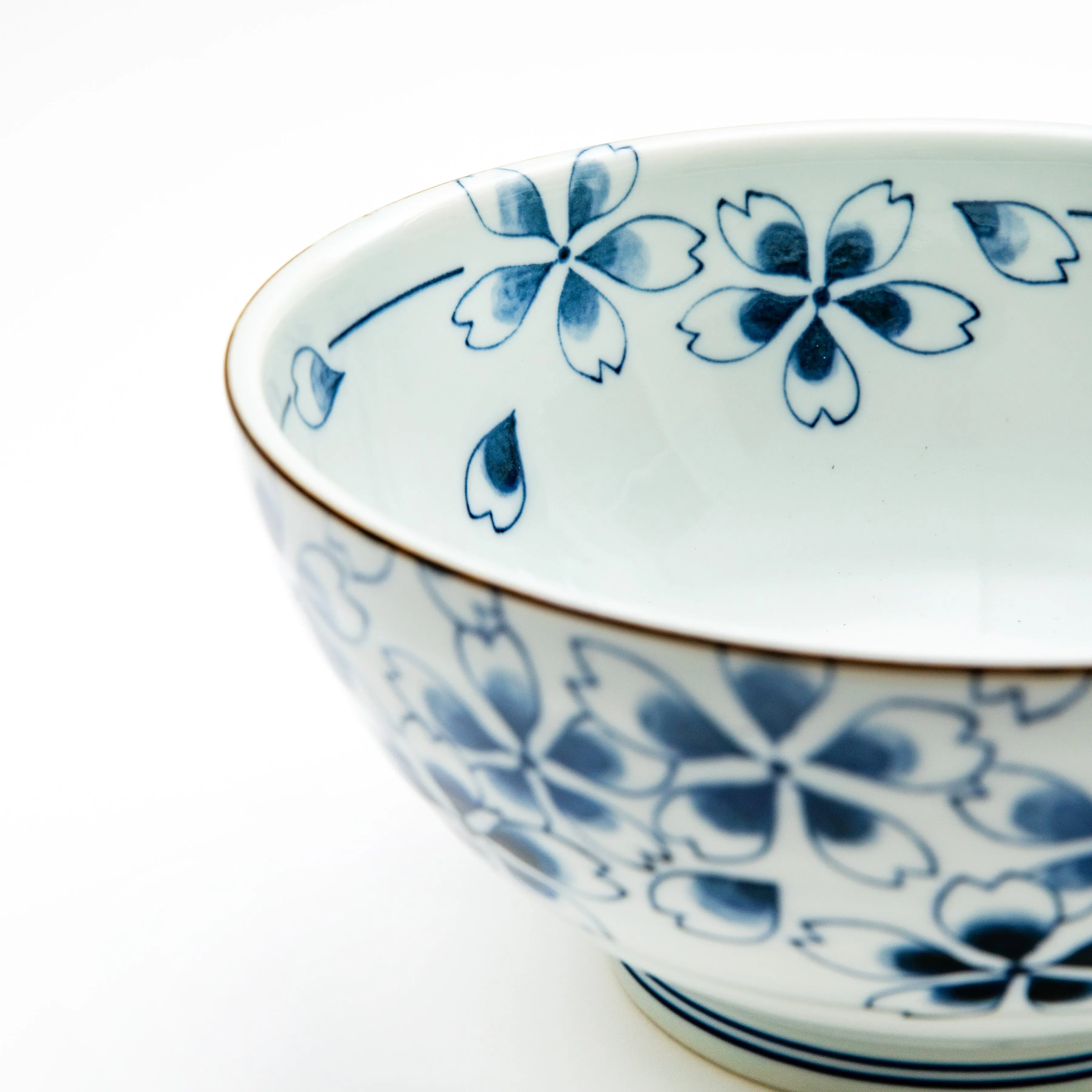 Japanese Sakura Porcelain Rice Bowl