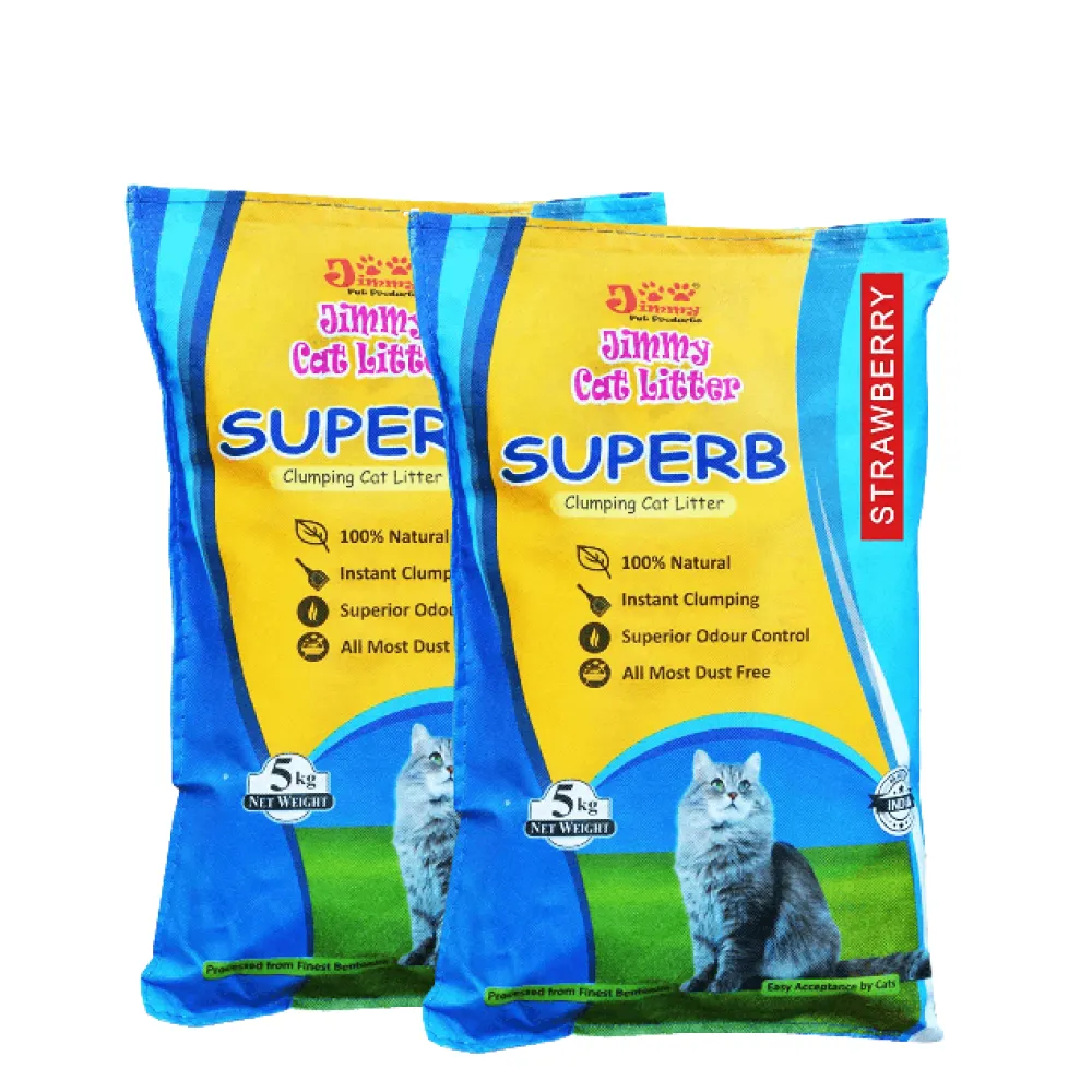 JiMMy Superb Strawberry Scented Clumping Cat Litter