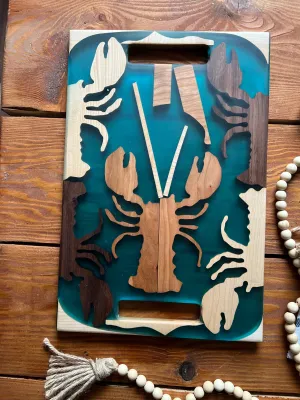 Lobster Collage Serving Board