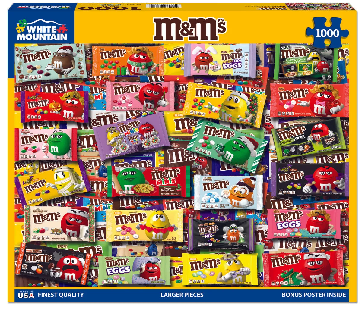 M&M's (1789pz) - 1000 Piece Jigsaw Puzzle