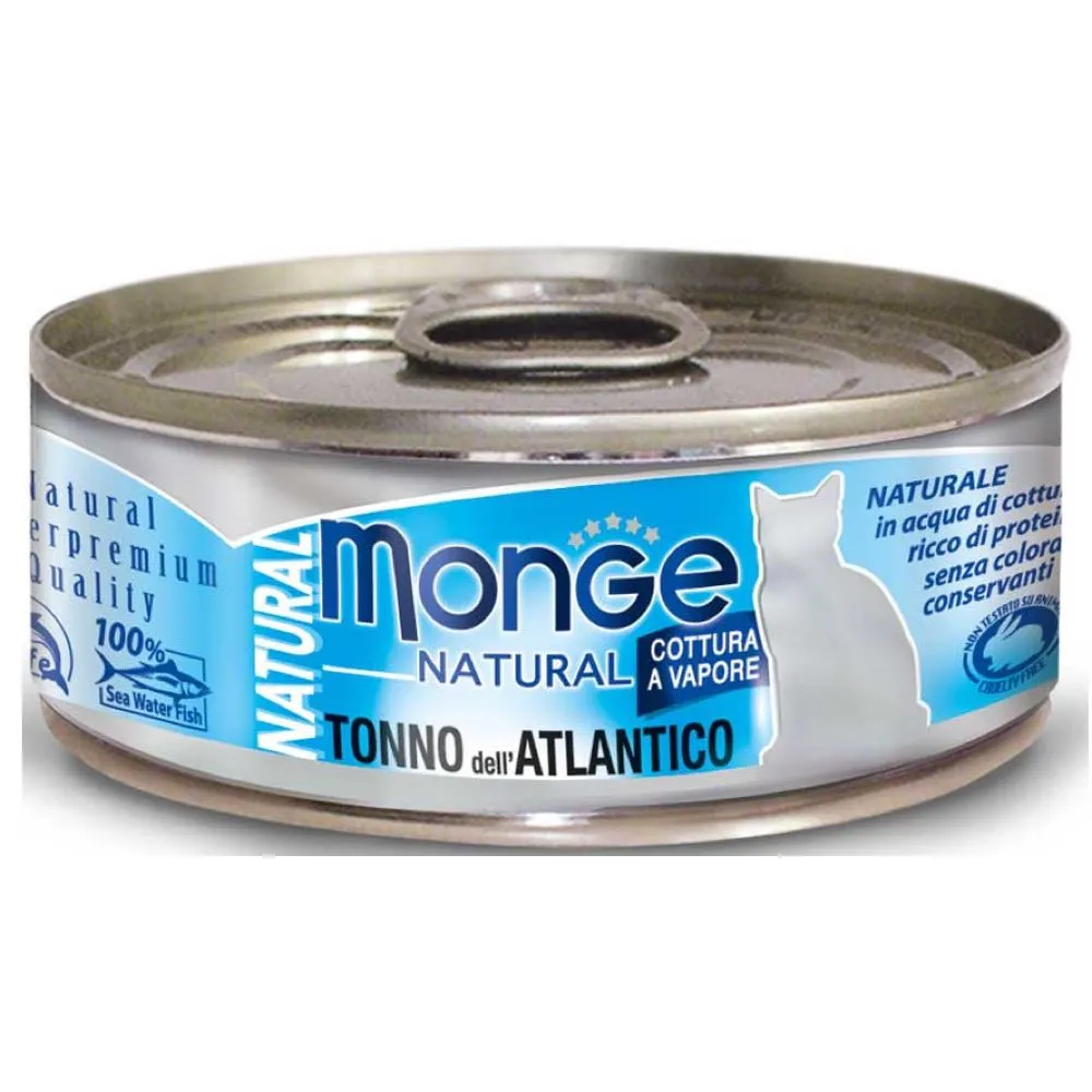 Monge Natural Atlantic Tuna Canned Cat Food 80g