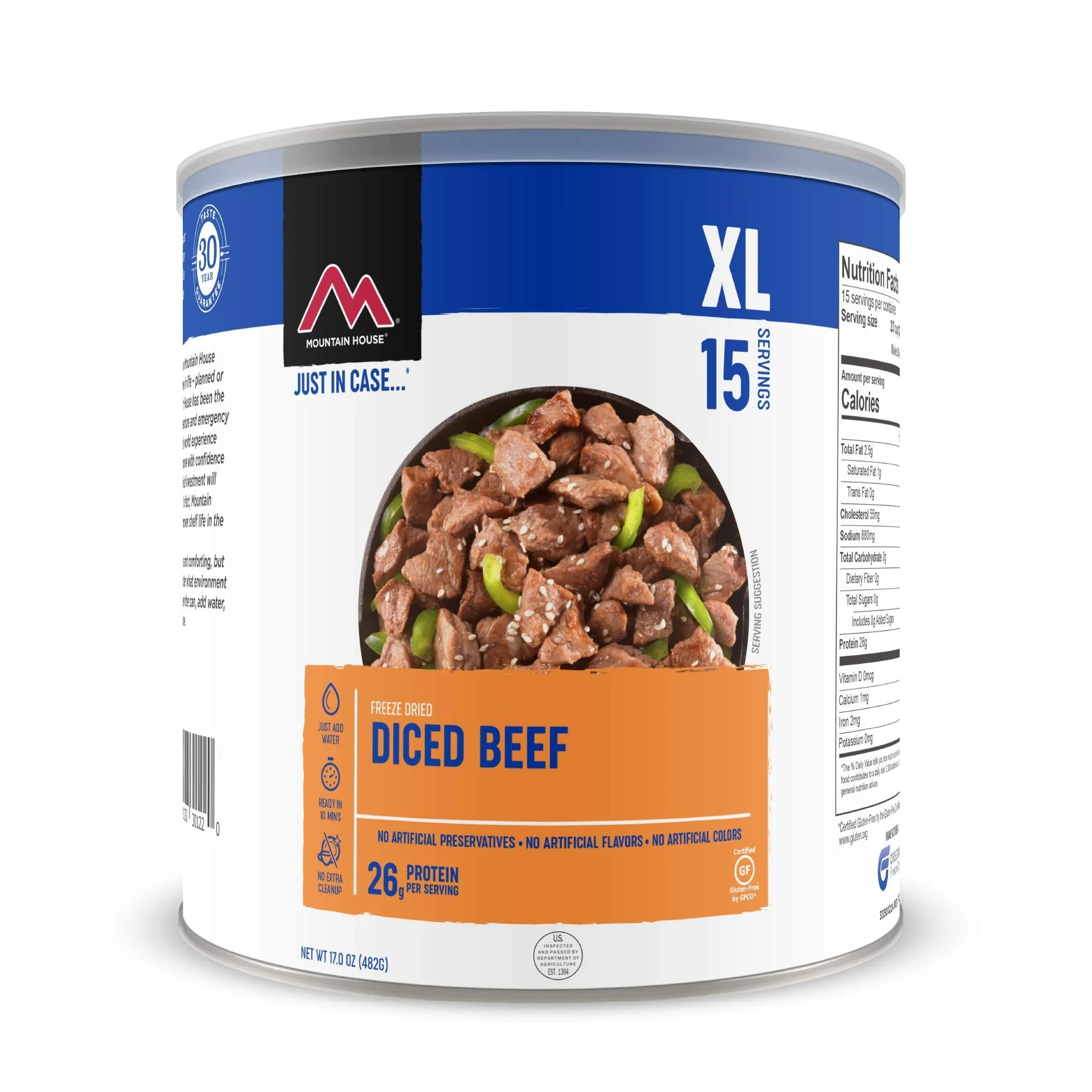 Mountain House - Diced Beef #10 Can