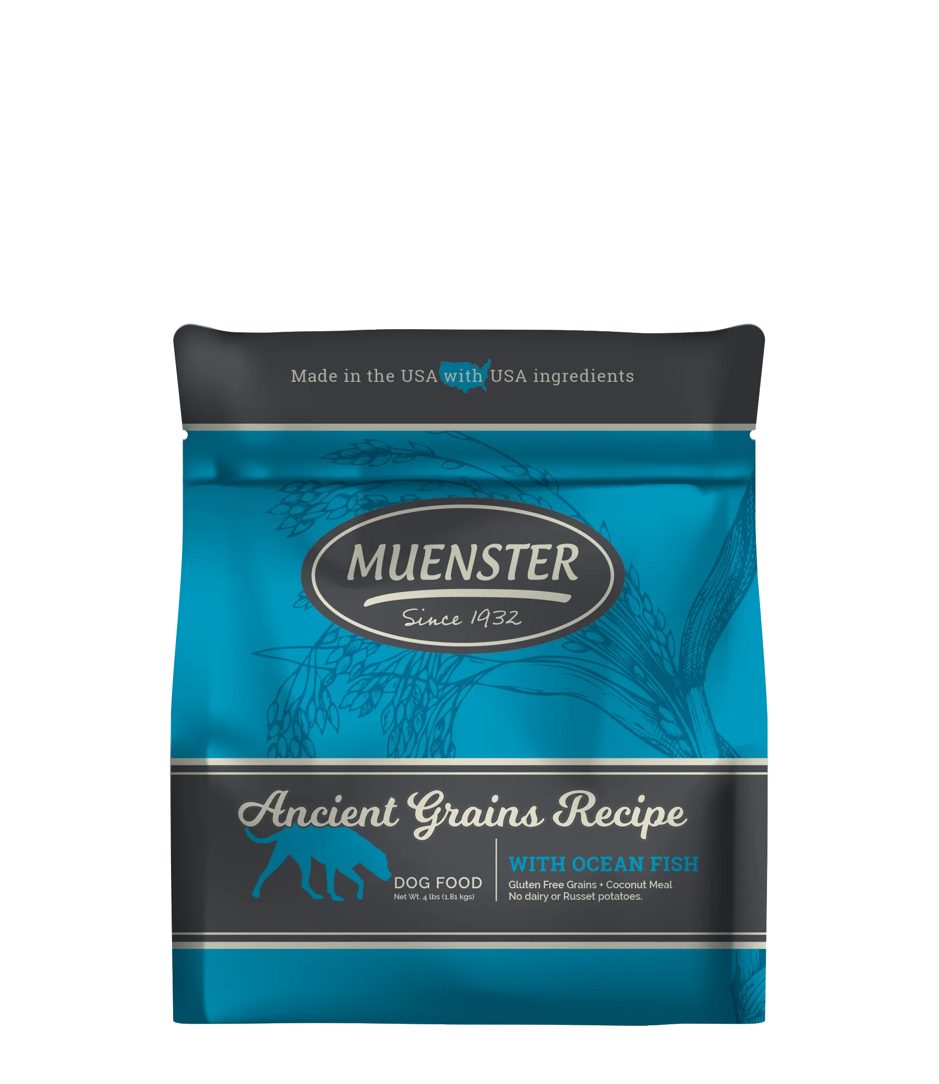 Muenster Ancient Grains Recipe with Ocean Fish Dog Food