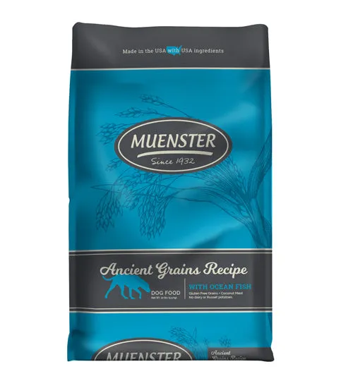 Muenster Ancient Grains Recipe with Ocean Fish Dog Food