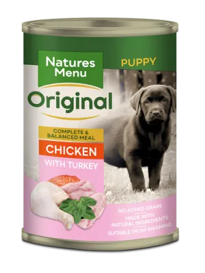 Natures Menu Original Dog Can Junior Chicken With Turkey 12 x 400g