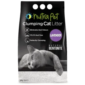 NutraPet Lavender White Bentonite Clumping Cat Litter