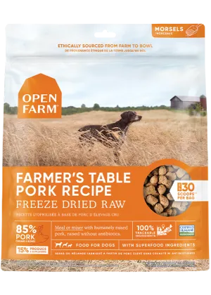 Open Farm Farmer’s Table Pork Freeze Dried Raw Dog Food