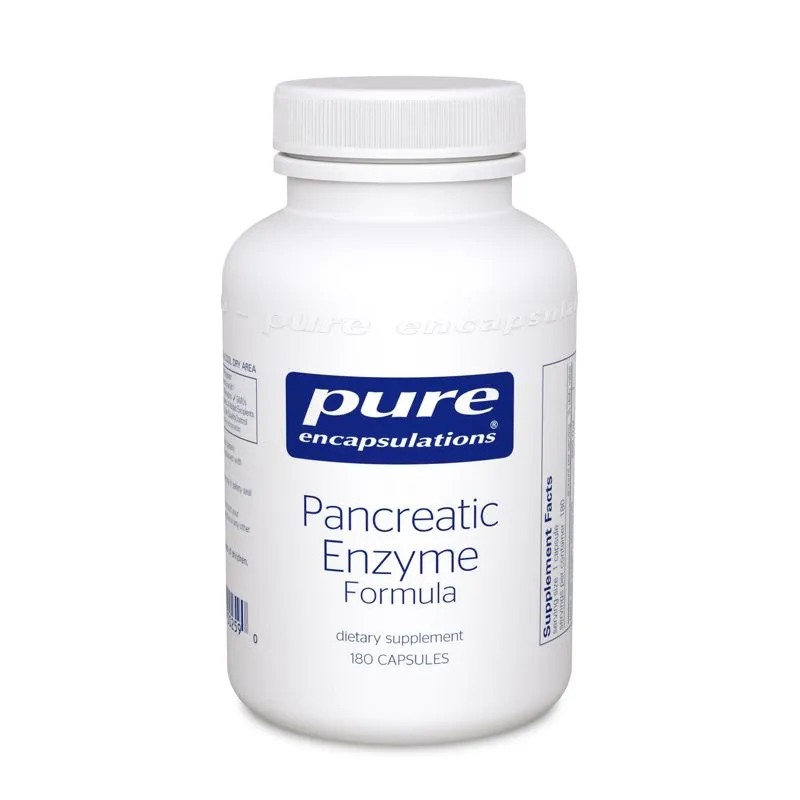 Pancreatic Enzyme - Pure Encapsulations - 60 capsules - Enzyme support for digestive function