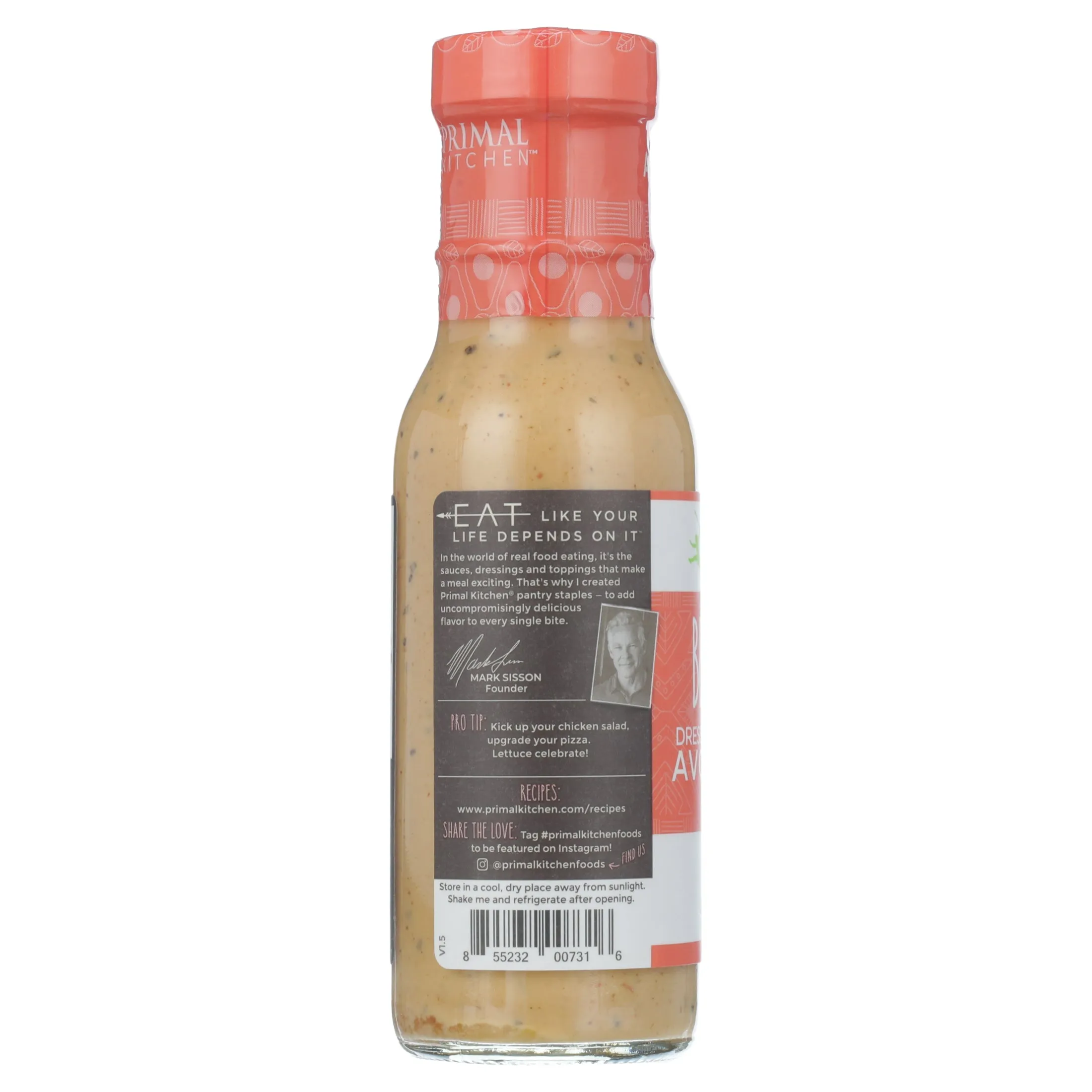 Primal Kitchen BBQ Ranch Dressing & Marinade, 8 fl oz