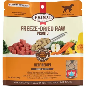 Primal Pronto Beef Grain-Free Adult Freeze-Dried Raw Dog Food