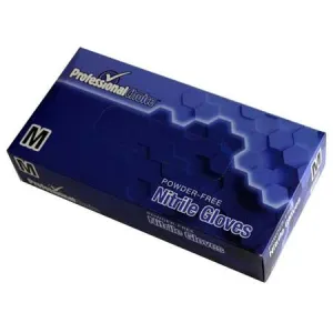 Professional Choice Nitrile Powder Free Gloves-Blue(X-Large)