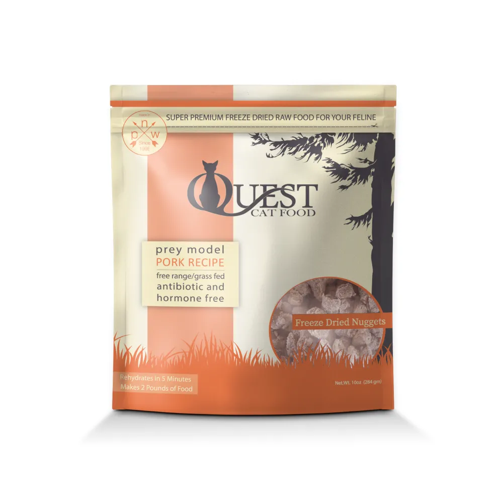 Quest Cat Food Freeze Dried Raw Pork 10oz